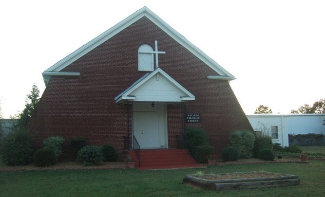 The church building.